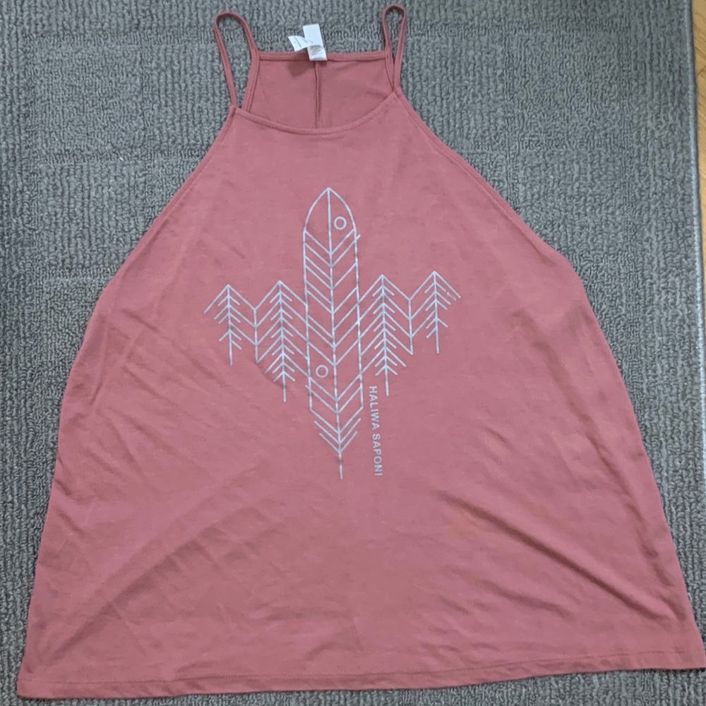 Bella Canvas tank w/feathers Native American